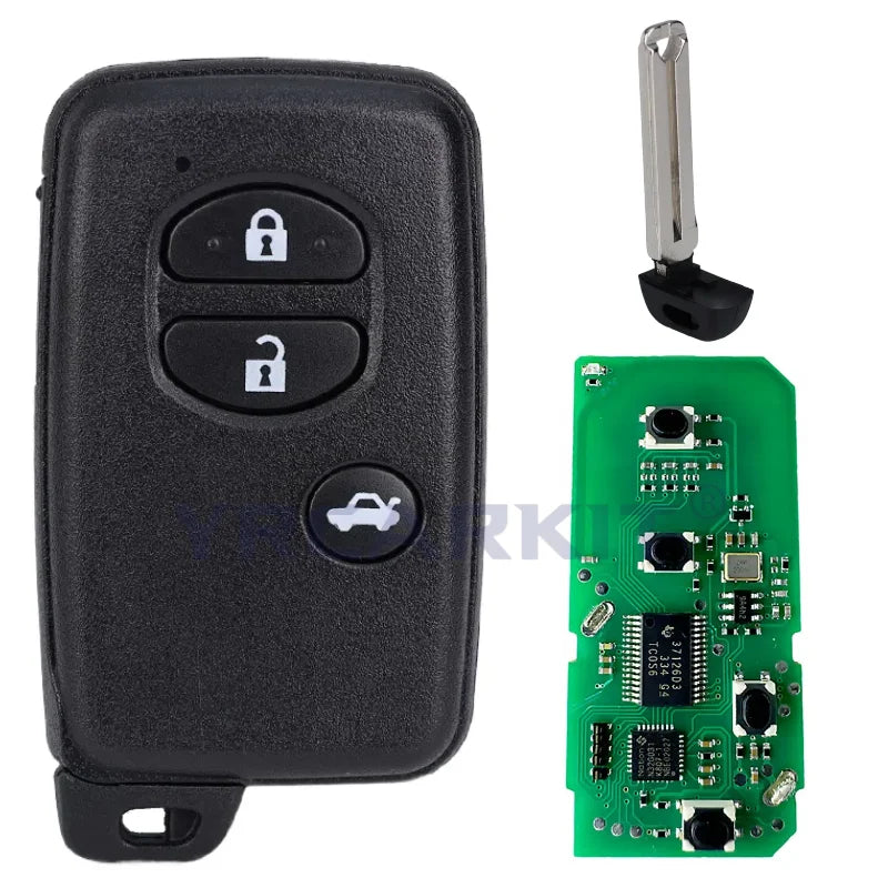 Car Smart Remote Key For Toyota Land Cruiser Prado Camry Crown Aurion LC200 A433 F433 Car Smart Key Fob Car Key 4D Chip 433Mhz