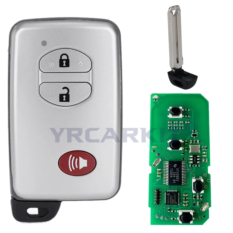 Car Smart Remote Key For Toyota Land Cruiser Prado Camry Crown Aurion LC200 A433 F433 Car Smart Key Fob Car Key 4D Chip 433Mhz