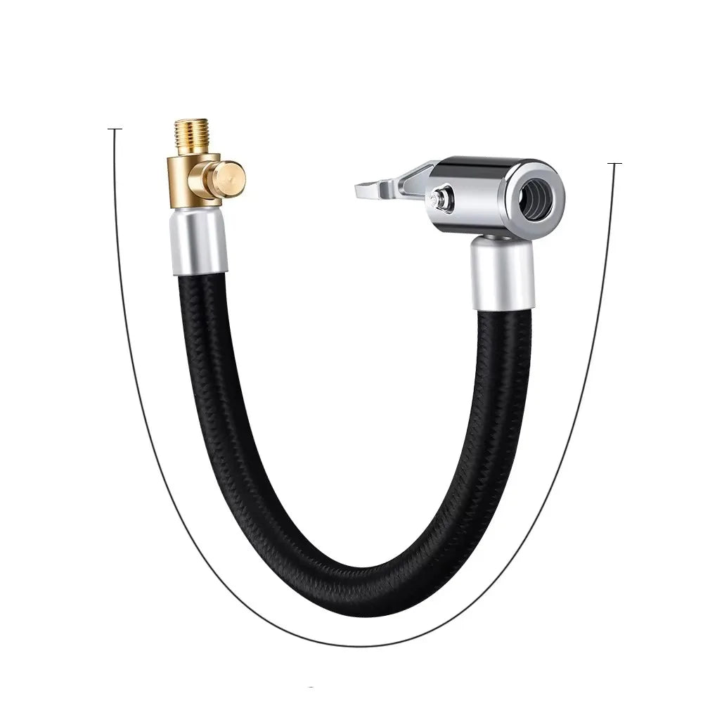 10 20 40 60cm Car Tire Inflator Hose Inflatable Air Pump Extension Tube Adapter Twist Tyre Connection Locking Air Chuck