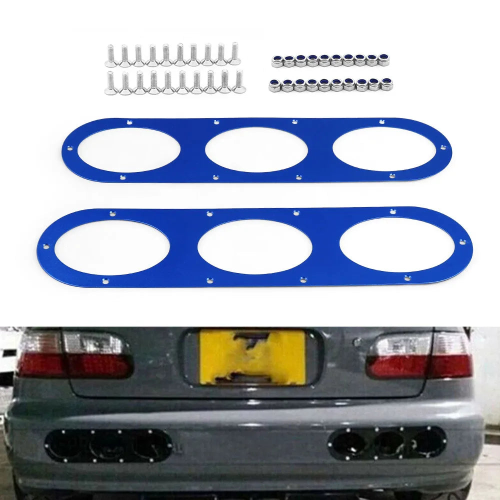 2pcs Rear Bumper Diffuser For Universal Car Rear Bumper Air Diversion Diffuser Panel BX100863