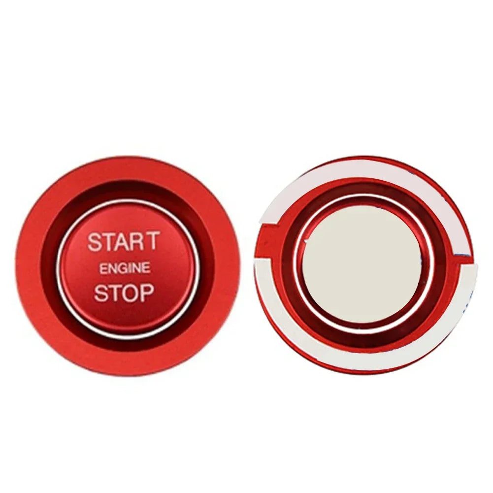 Red/Silver/Blue/Black Car ABS Engine Start Stop Button Trim For Land Rover Discovery Sport LR5 Range Rover Sport Vogue Evoque