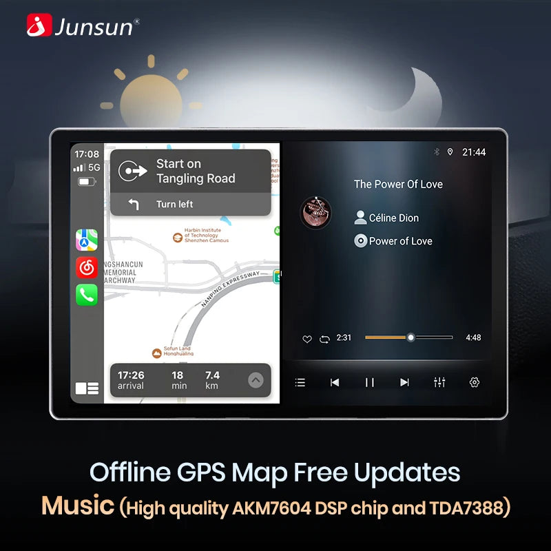 Junsun X7 MAX 13.1“ 2K AI Voice Wireless CarPlay Android Auto Car Radio For Renault Clio 4 ZOE 2012-2019 Multimedia autoradio