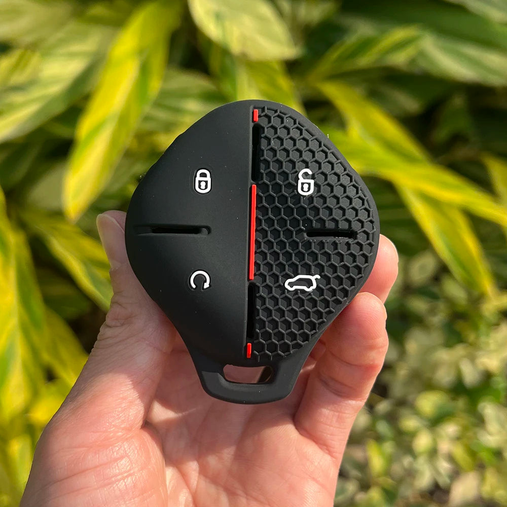 Silicone Car Key Cover Keychain Bag Set for Chery Jetour Dashing X-1 Plus DTC IDM 2022 2024 Remote Case Holder Shell Accessories