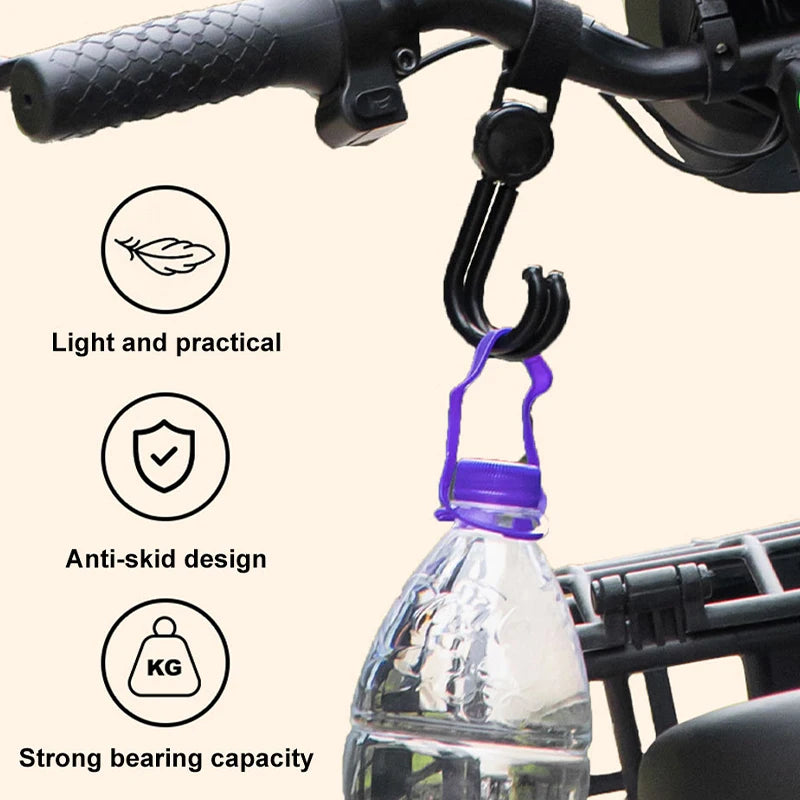 SEAMETAL 4pcs Car Hook Interior Seat Back Hanging Hooks Universal For Car Electric Bike Motorcycle Storage Goods Hanging Hook