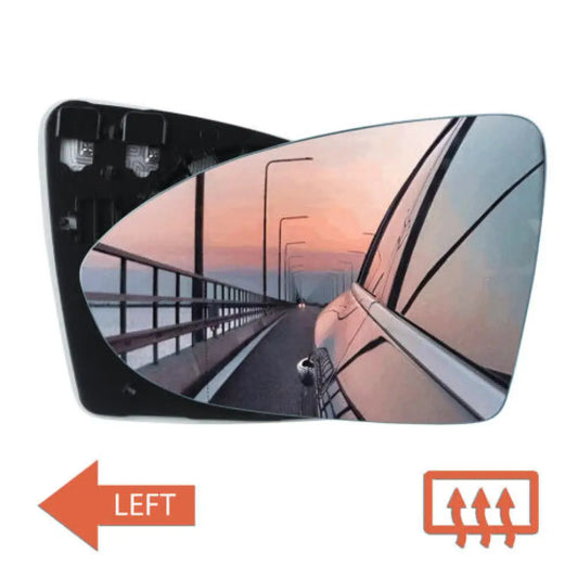 Left Side Door Wing Mirror Glass Convex Heated N/S For VW Golf 7 MK7 2012-2019