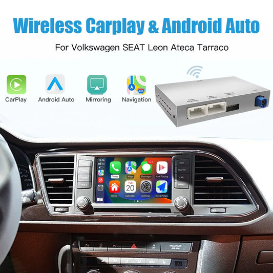 AUTOABC 2025 New wireless carplay Android Auto for Volkswagen SEAT Leon Ateca Tarrac Airplay mirror casting support camera multi