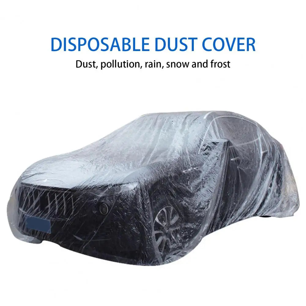 Disposable Car Cover Sun Shade Auto Accessories Universal Disposable Garage Clear Car Cover for Car