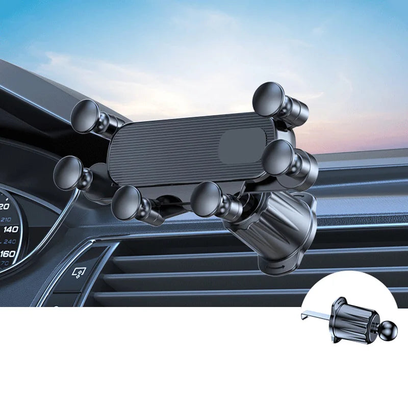 Mobile Phone Holder Air Outlet Gravity Sensor Car Phone Stand Universal Smartphone Gap Mount In Car Interior Accessories