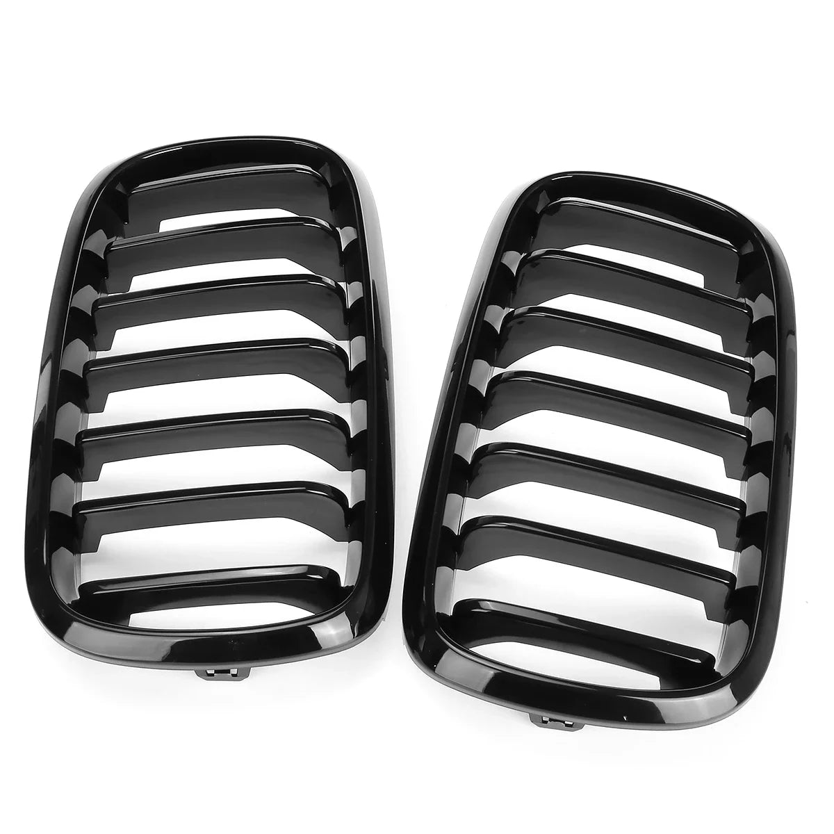 Glossy Black Car Grille Grill Front Kidney Single Line For BMW X5 F15 X6 F16 X5M F85 X6M F86 2014-2018 Car Racing Grills