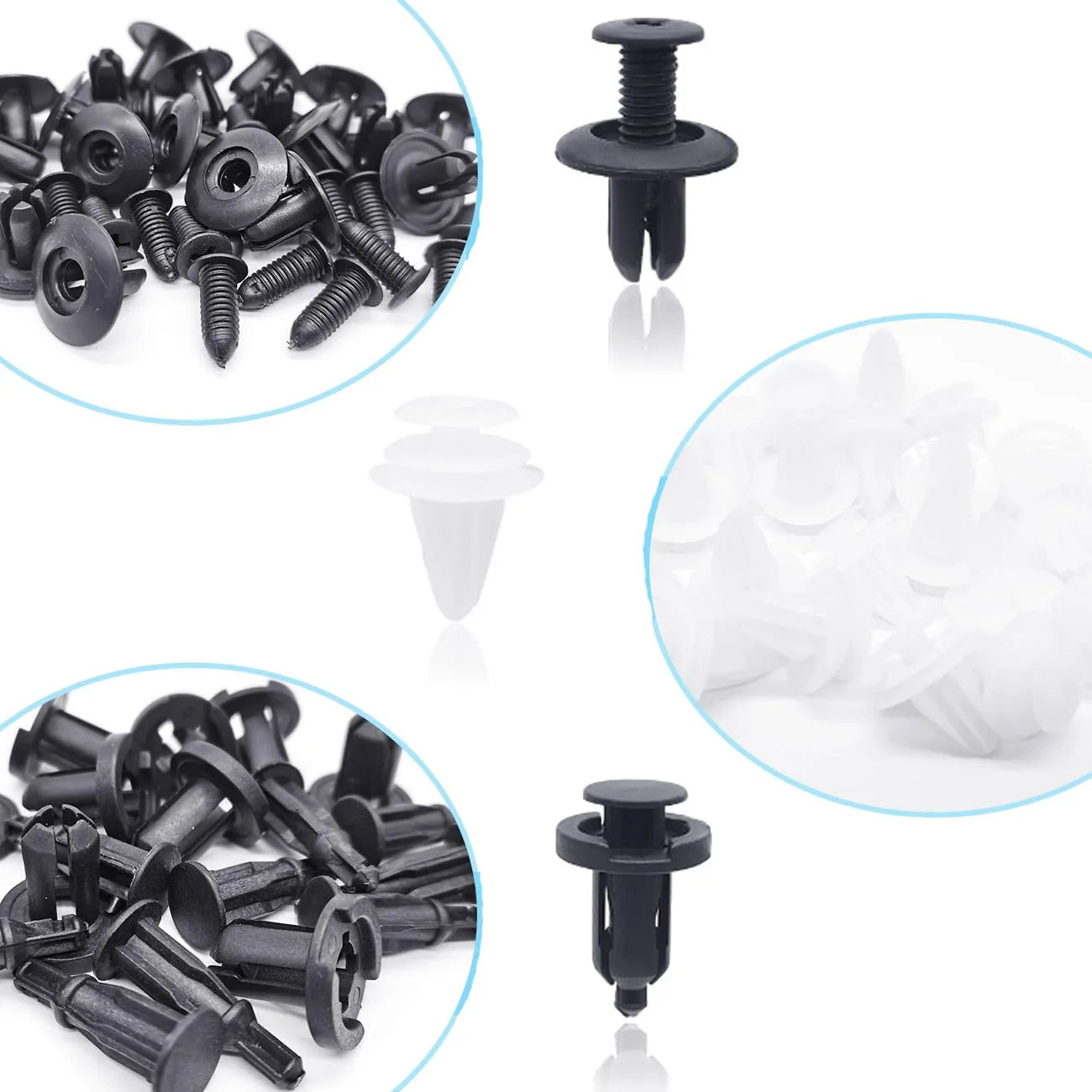 100Pcs Box / Bag Buckle Automotive Bumper Universal Clips Plastic Rivets Fasteners Push Retainer Kit Car Push Pin Rivets Repair